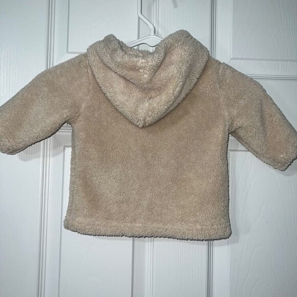 Hanna Andersson Cream Sherpa Full Zip Jacket Size 6-12 Months - Picture 4 of 4